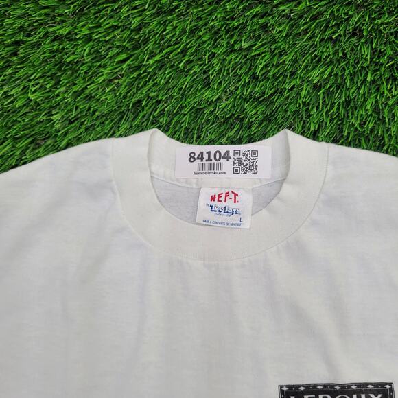 Vintage 90s Leroux Peach Shirt Women Large 21x24 Liqueur USA - Picture 9 of 12